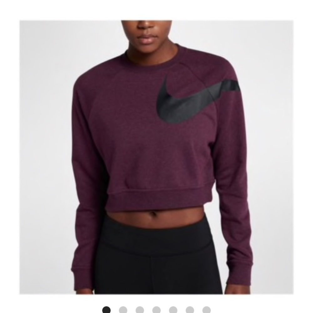 Nike swoosh cropped sweater